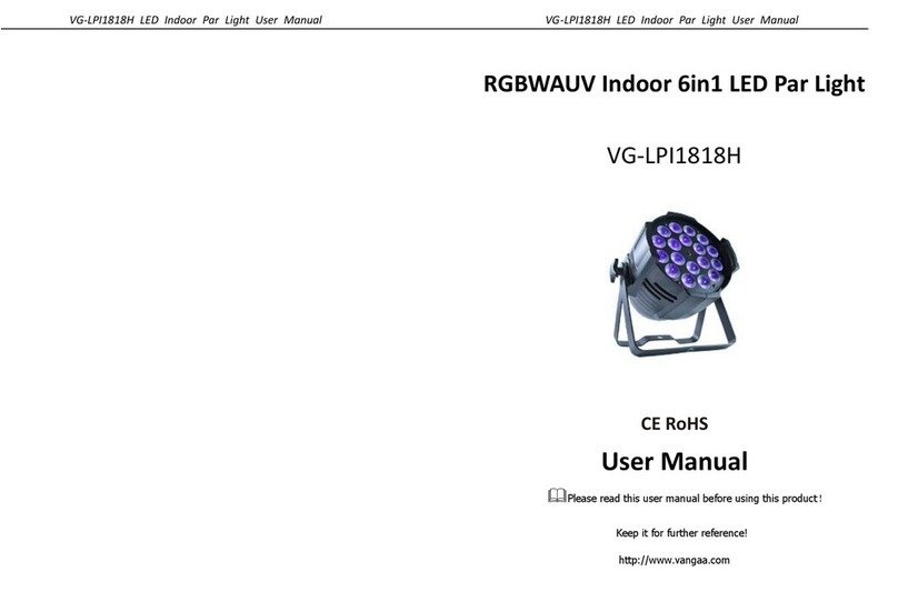 VanGaa Lighting VG-LPI1818H User manual VanGaa Lighting VG-LPI1818H User manual
