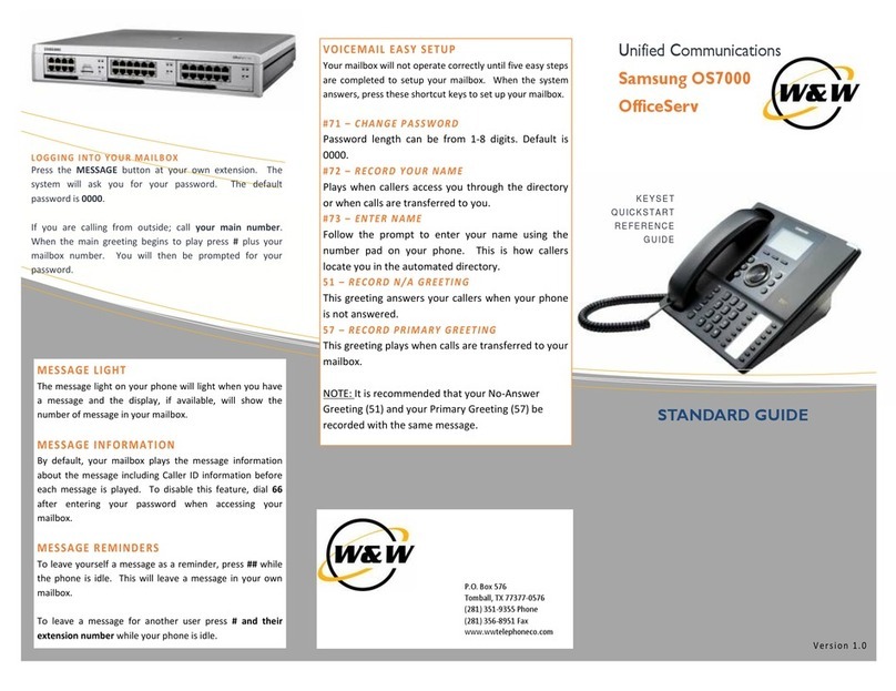 Samsung OS7000 User manual