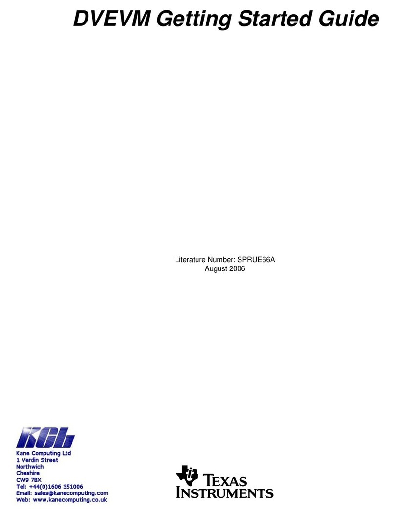 Texas Instruments DVEVM User manual Texas Instruments DVEVM User manual