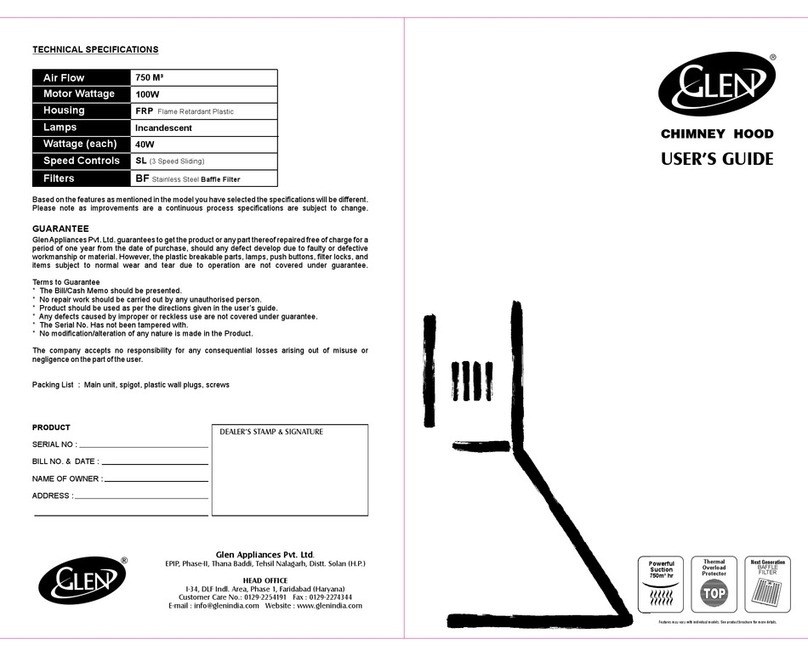 Glen LTW Series User manual