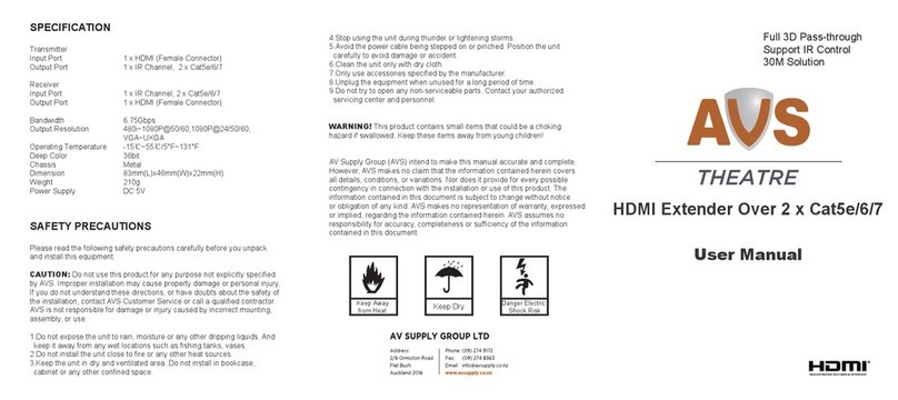 AVS AHDEXD30 user manual