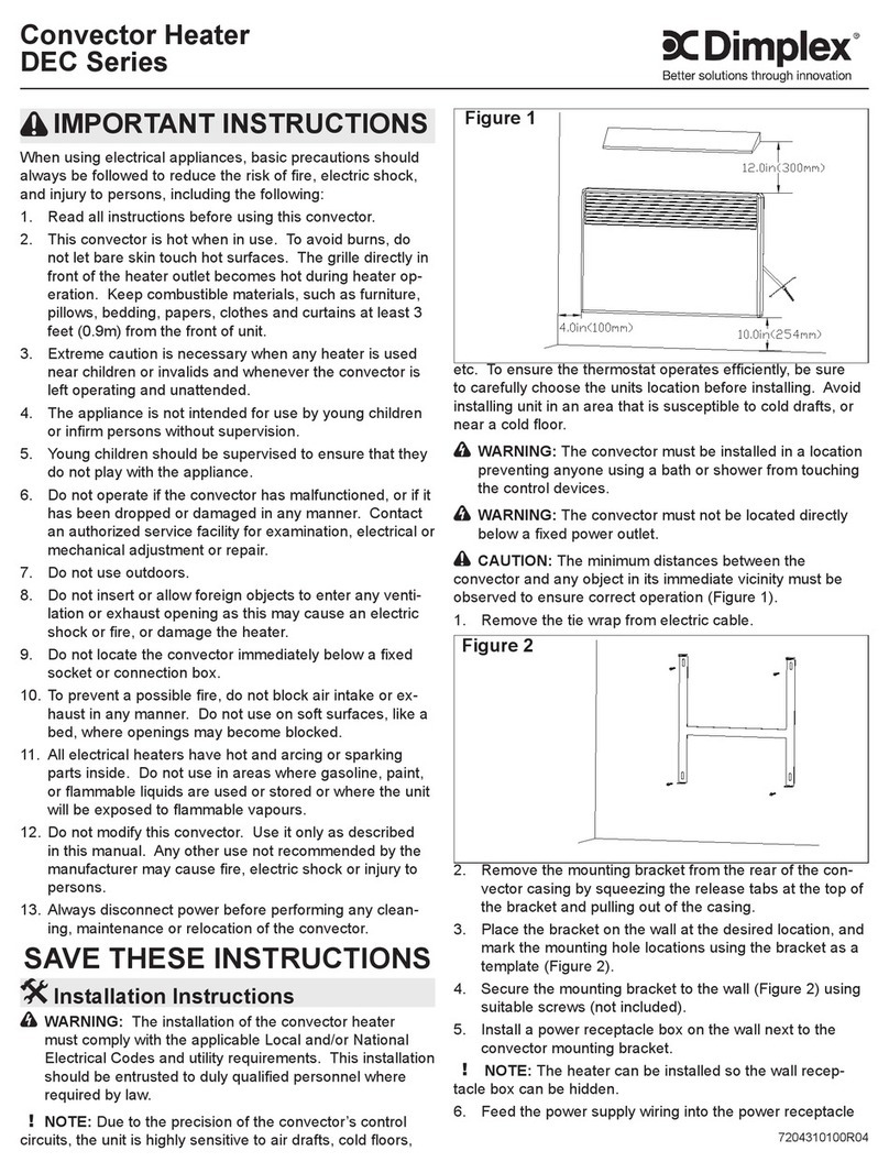 Dimplex DEC Series User manual