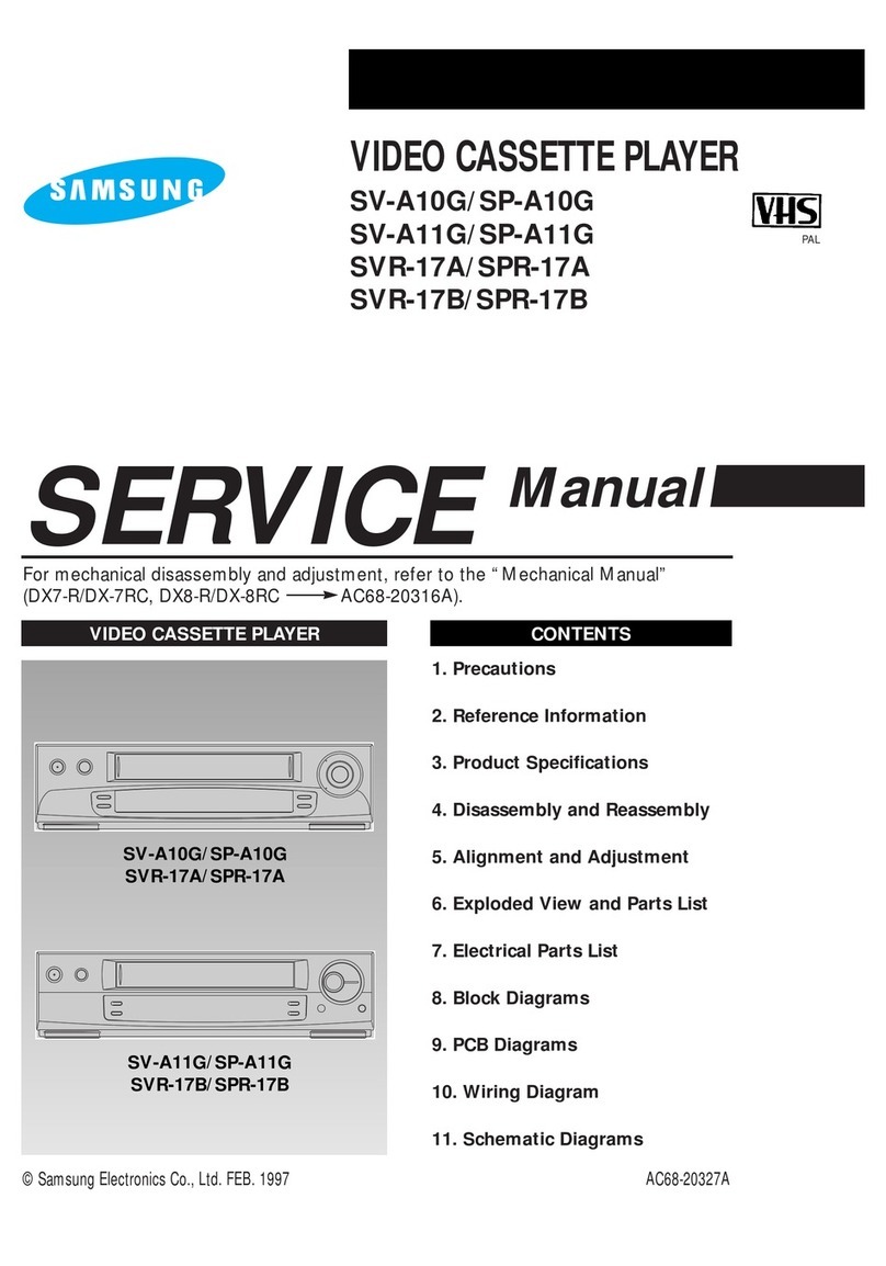 Samsung SV-A10G Service manual