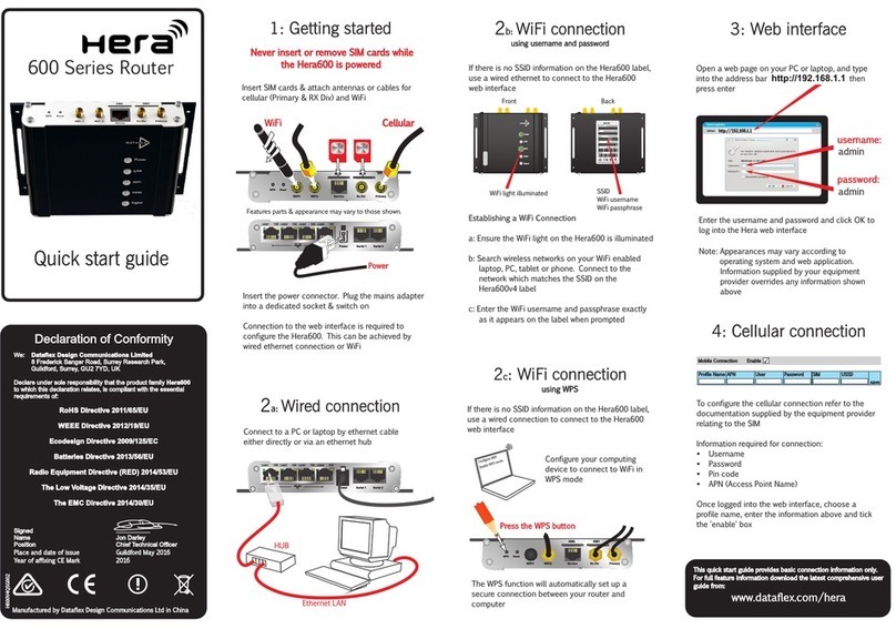 HERA 600 Series quick start guide