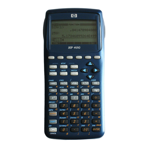 HP 40G User manual