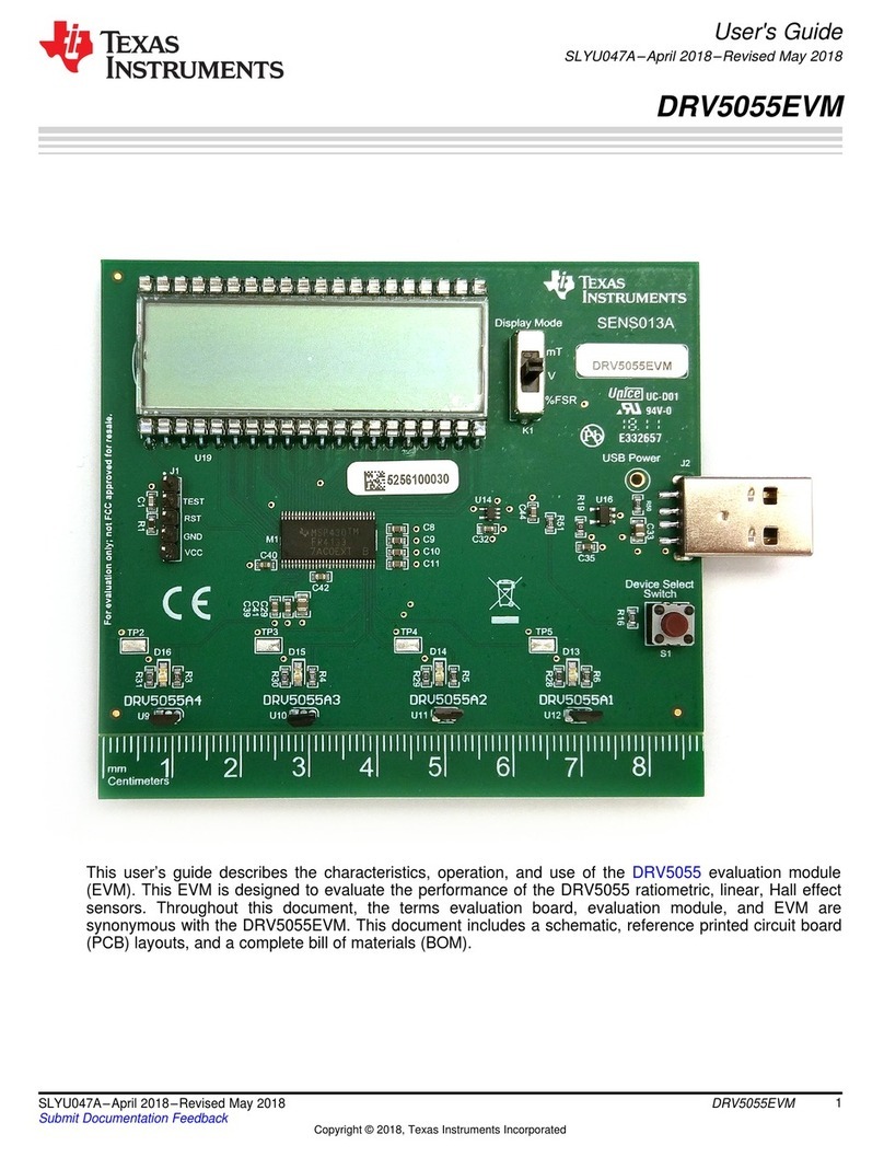 Texas Instruments DRV5055EVM User manual