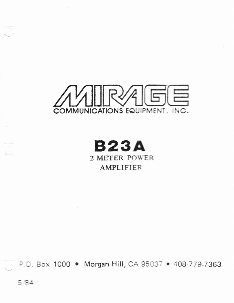 Mirage B23A manual