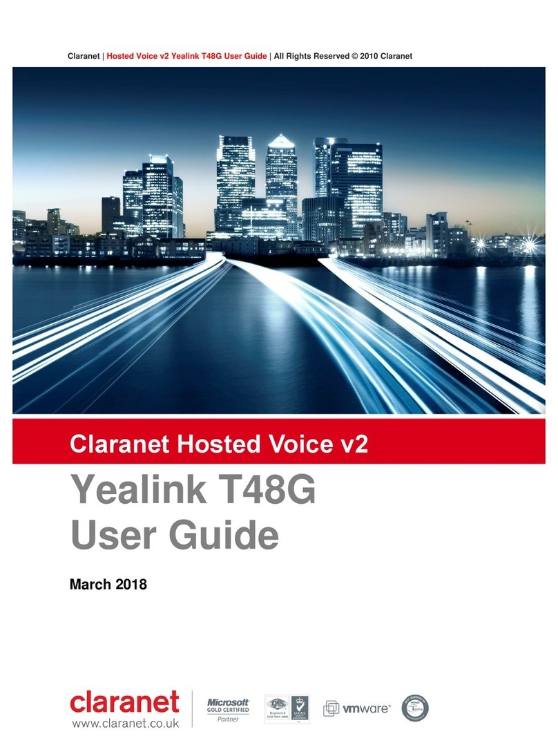 Claranet Yealink SIP-T48G user guide