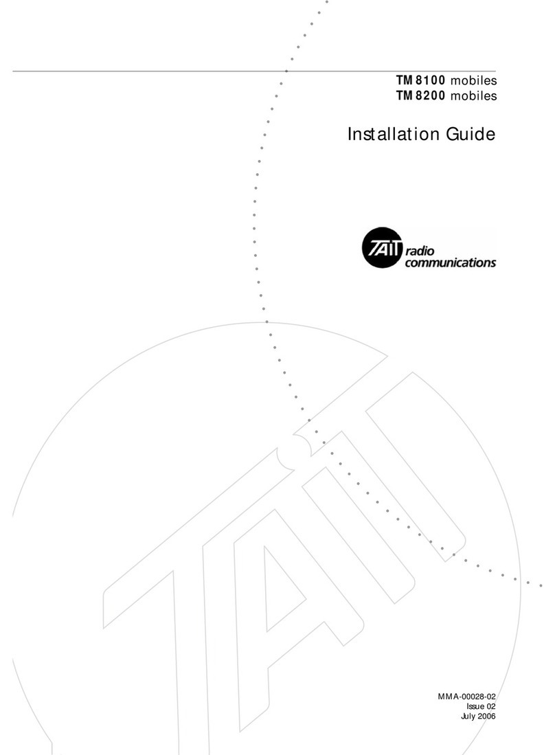 Tait TM8100 mobiles User manual