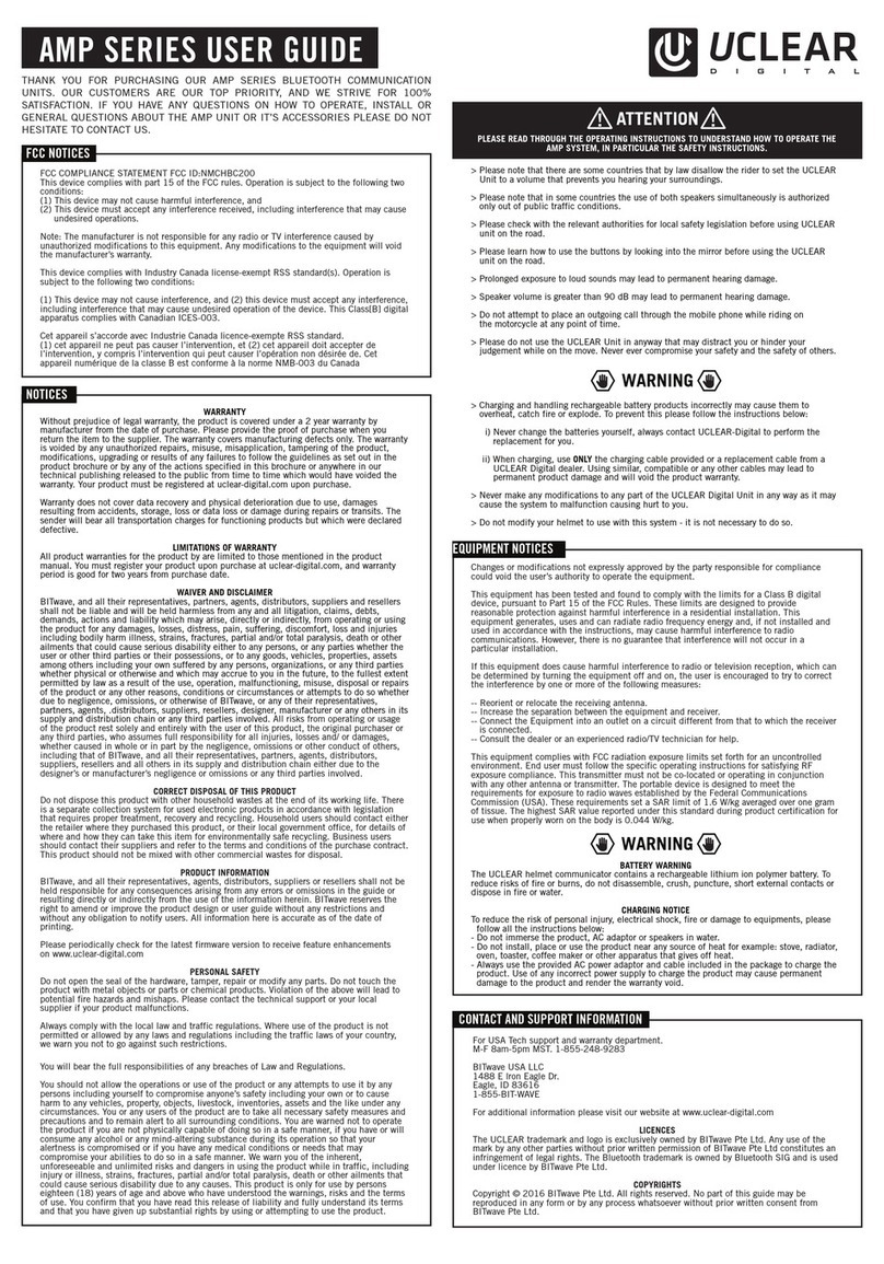 Uclear AMP Series user guide