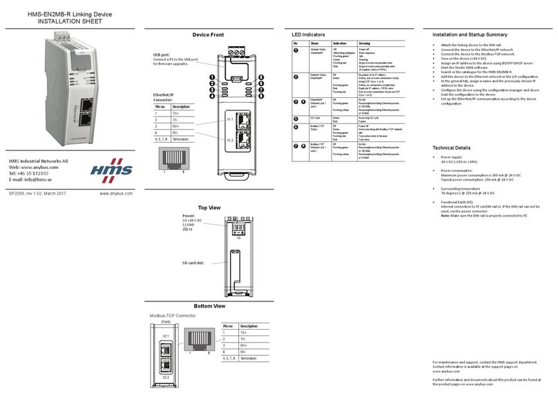 HMS HMS-EN2MB-R Installation sheet