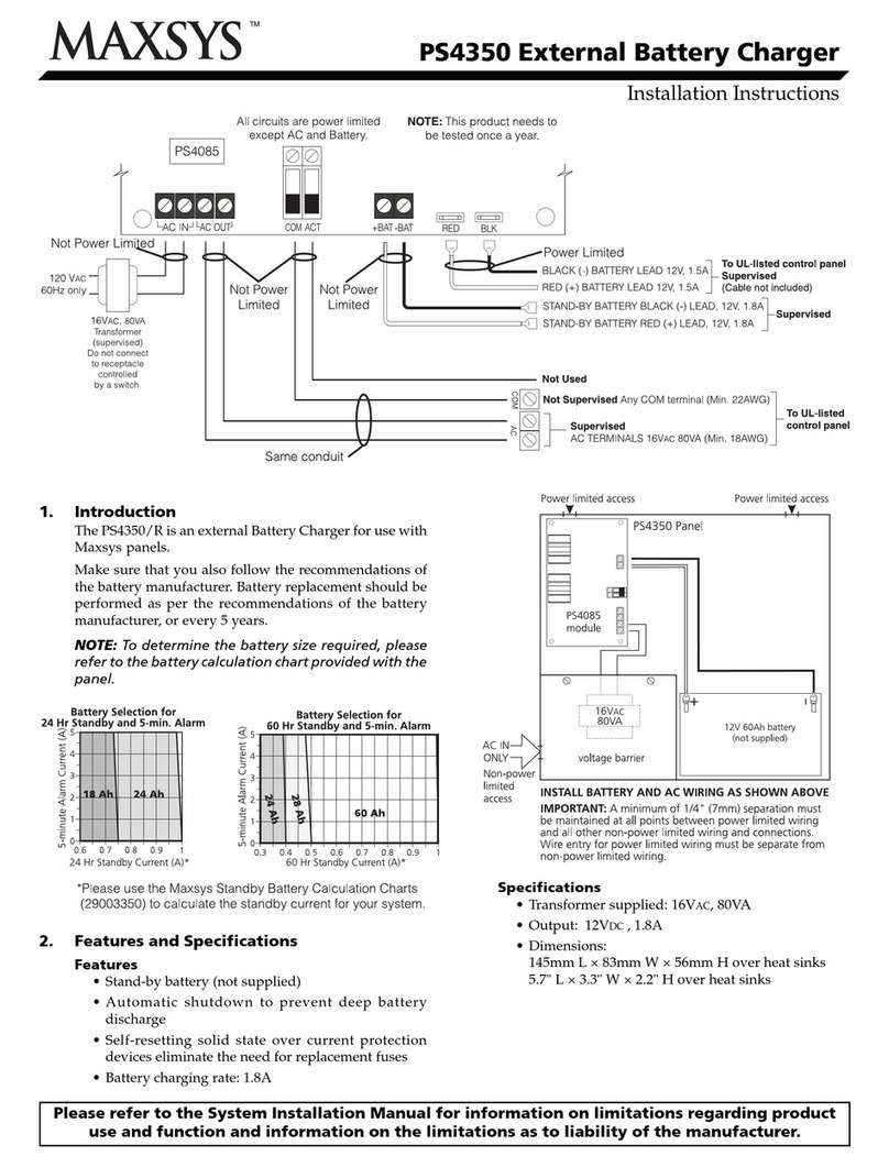 Maxsys PS4350 installation instructions