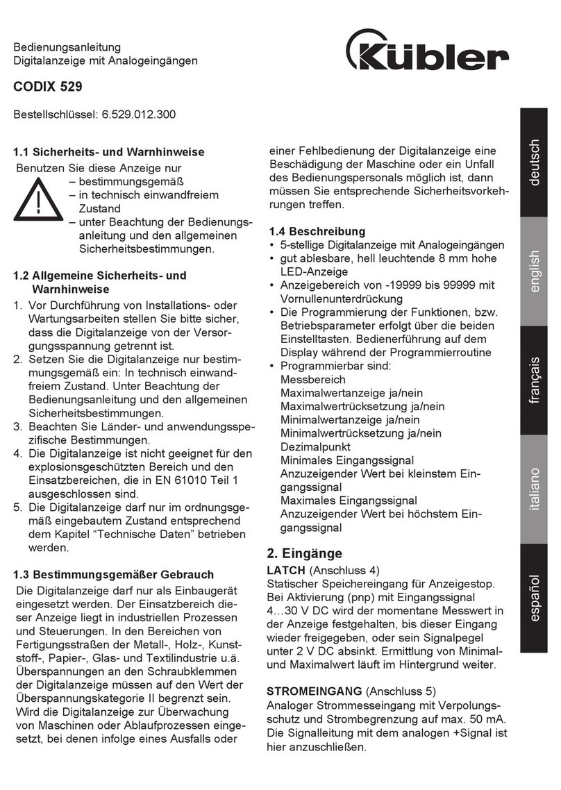 Kubler CODIX 529 User manual