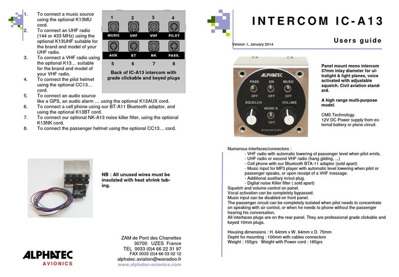 Alphatec IC - A13 user guide