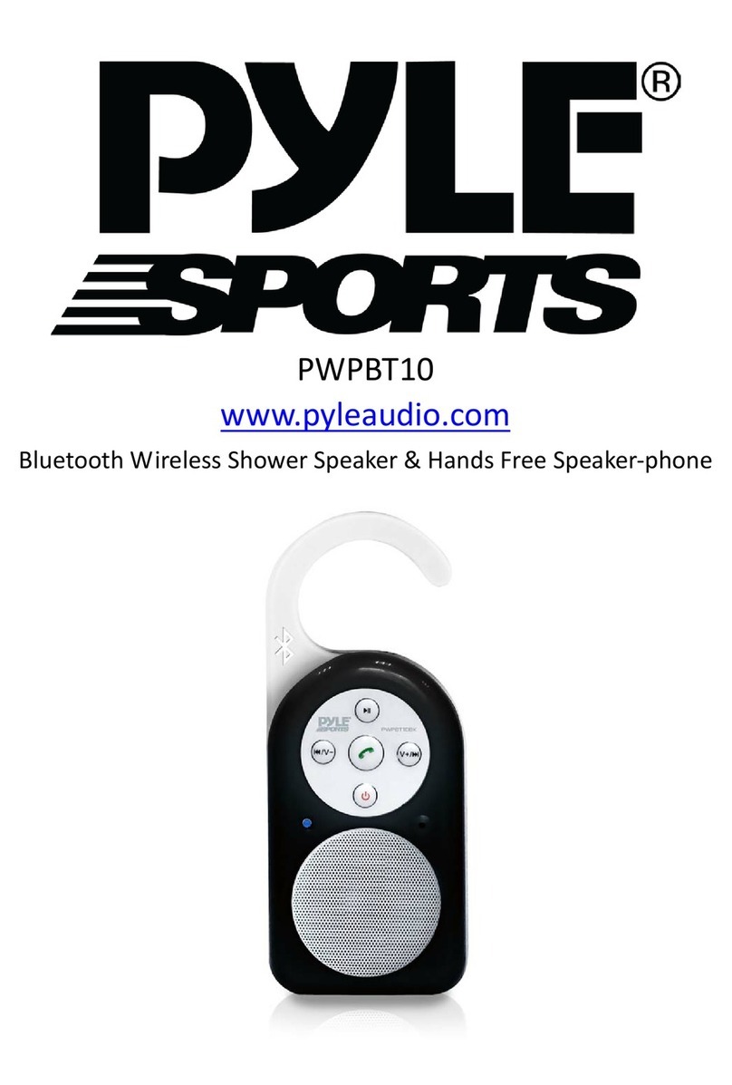 Pyle Sports PWPBT10 User manual