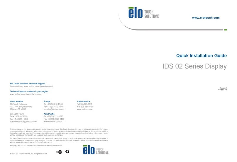 Elo Touch Solutions IDS 02 Series User manual