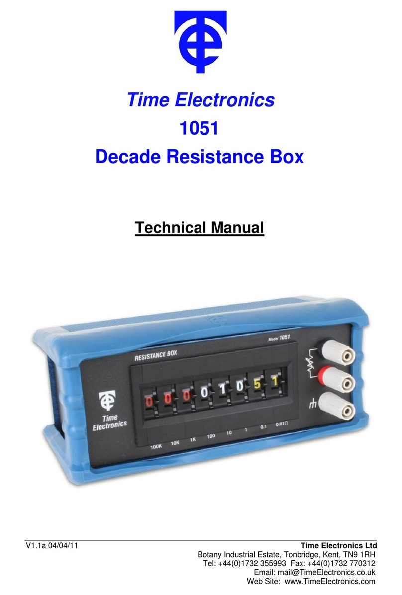 Time Electronics 1051 User manual
