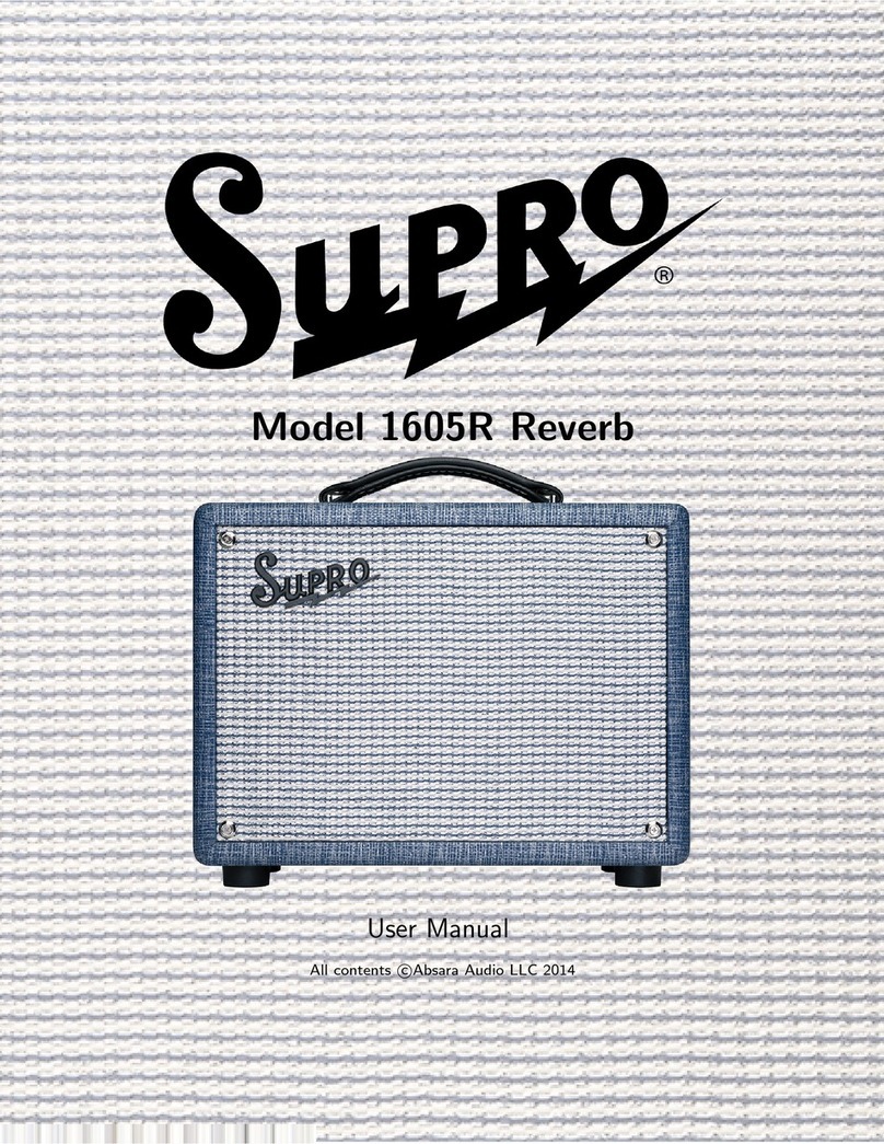 SUPRO 1605R Reverb user manual