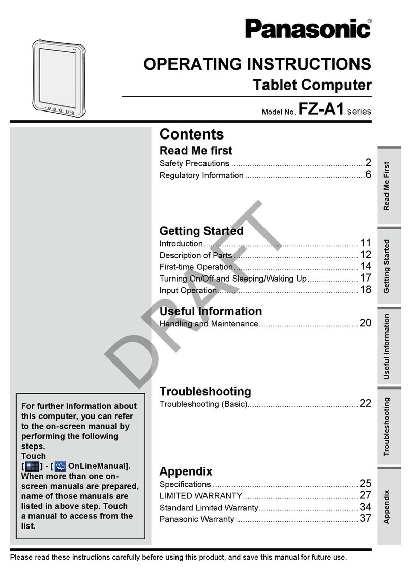 Panasonic FZ-A1BDAAZAE User manual