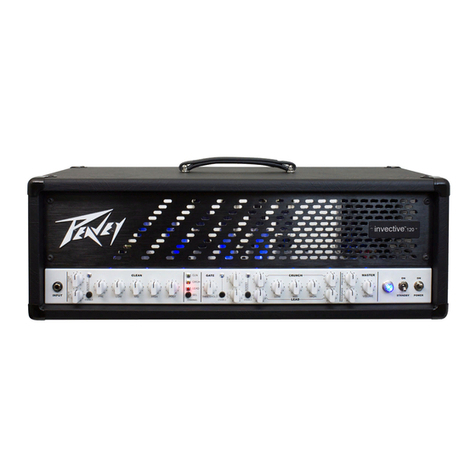 Peavey Invective 120 User manual Peavey Invective 120 User manual