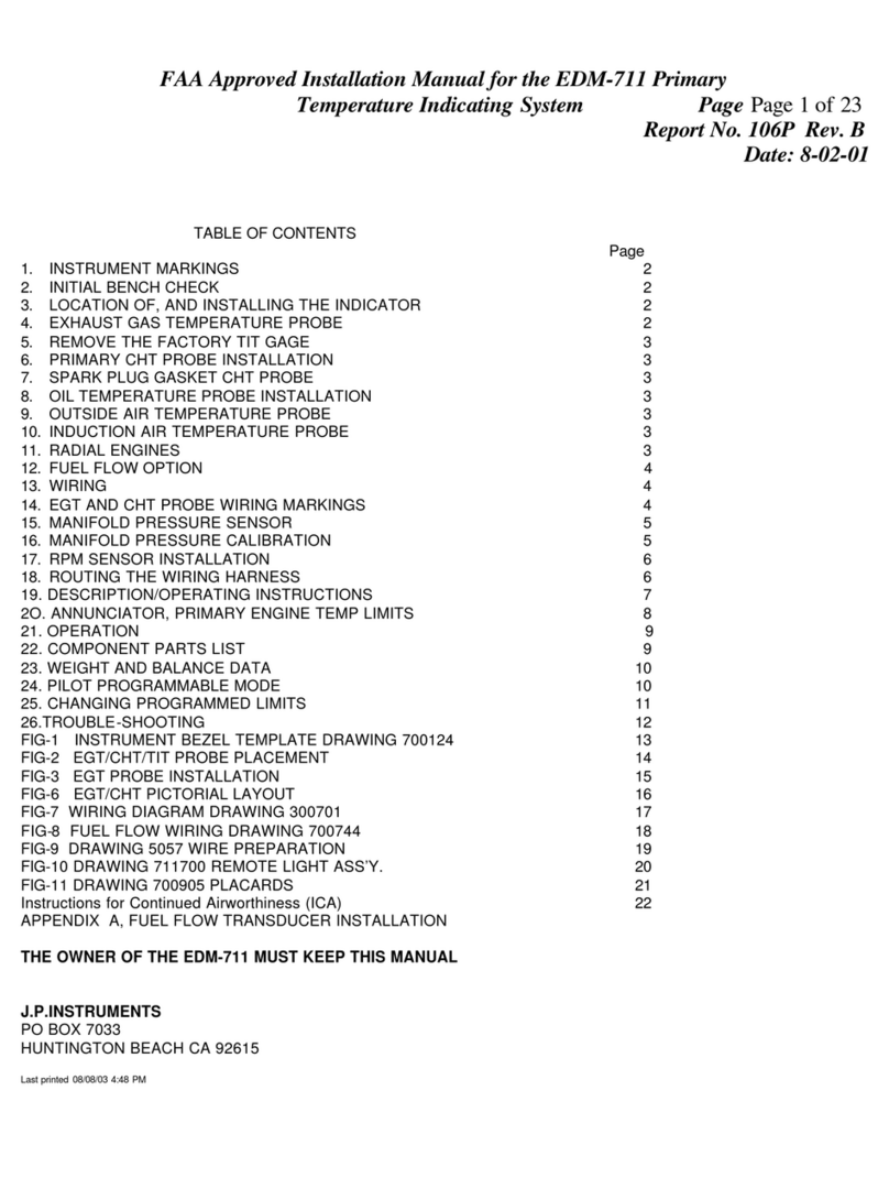 J.P. Instruments EDM-711 User manual