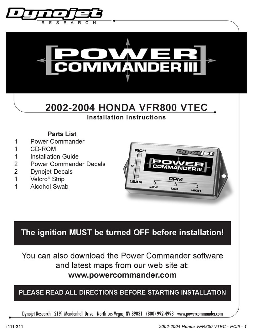 Dynojet POWER COMMANDER III installation instructions