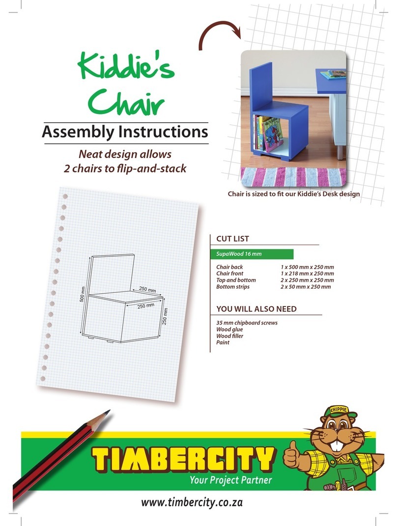 Timbercity Kiddie's Chair Assembly instructions and rules