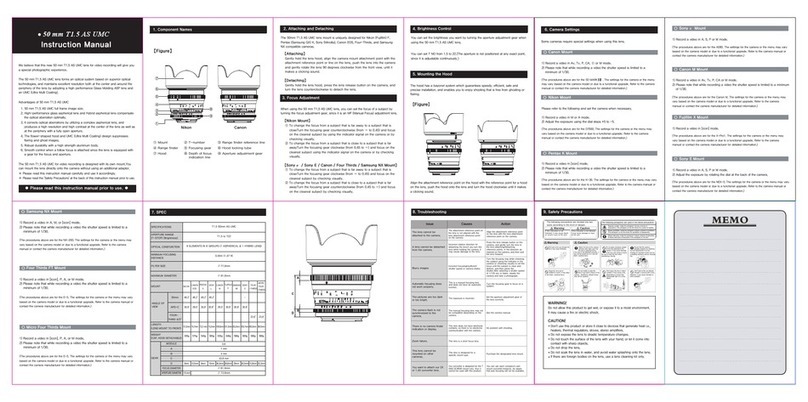 Rokinon DS50M-C User manual