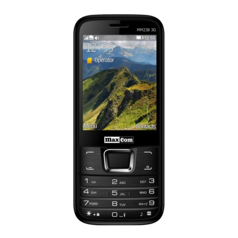 Maxcom MM238 3G User manual Maxcom MM238 3G User manual