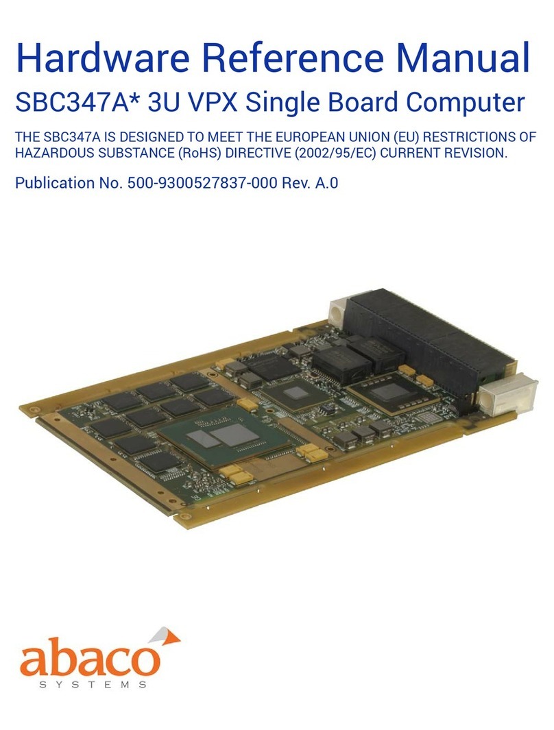 abaco systems SBC347A-11330001 Hardware reference manual