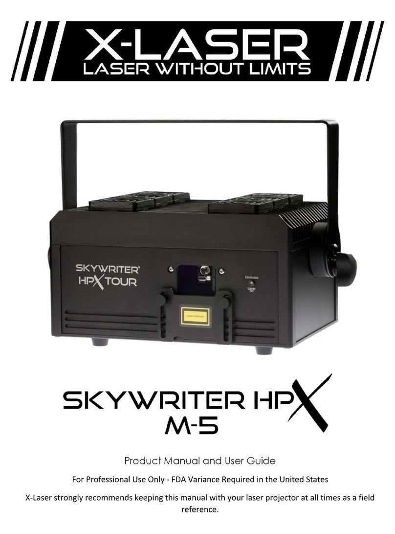 X-laser SkyWriter HPX M-5 Product manual and user guide