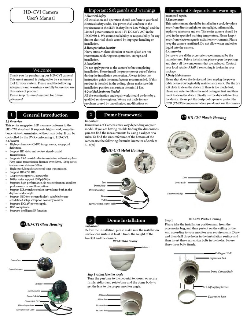 Security Camera King CVIOB-EL4IRZD user manual