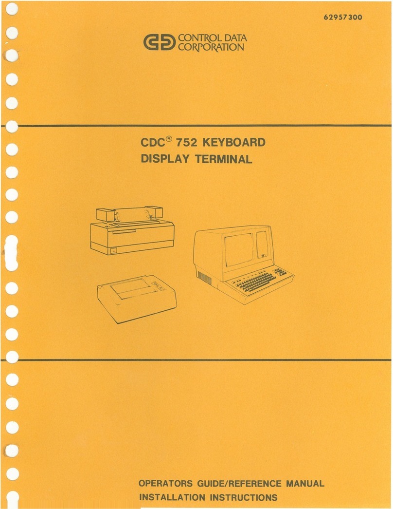 Control Data Corporation CDC 752 Operator's guide Control Data Corporation CDC 752 Operator's guide