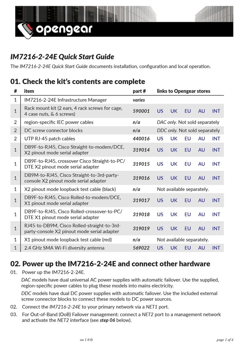 Opengear IM7216-2-24E User manual