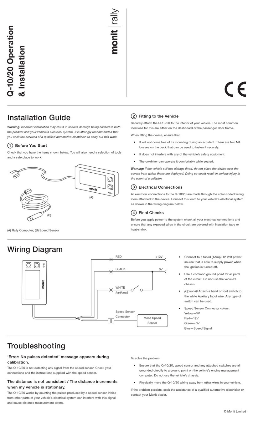 Monit Rally Q-10 Operations & installation guide