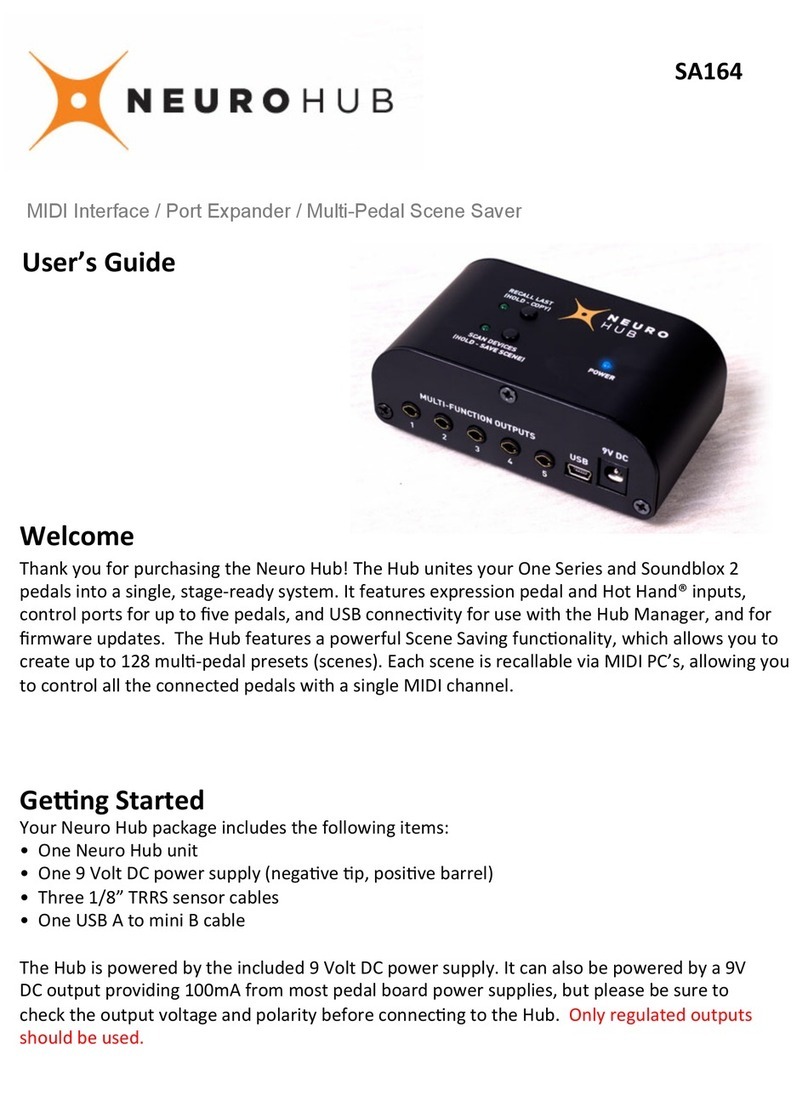 Source Audio Neuro Hub user guide Source Audio Neuro Hub user guide