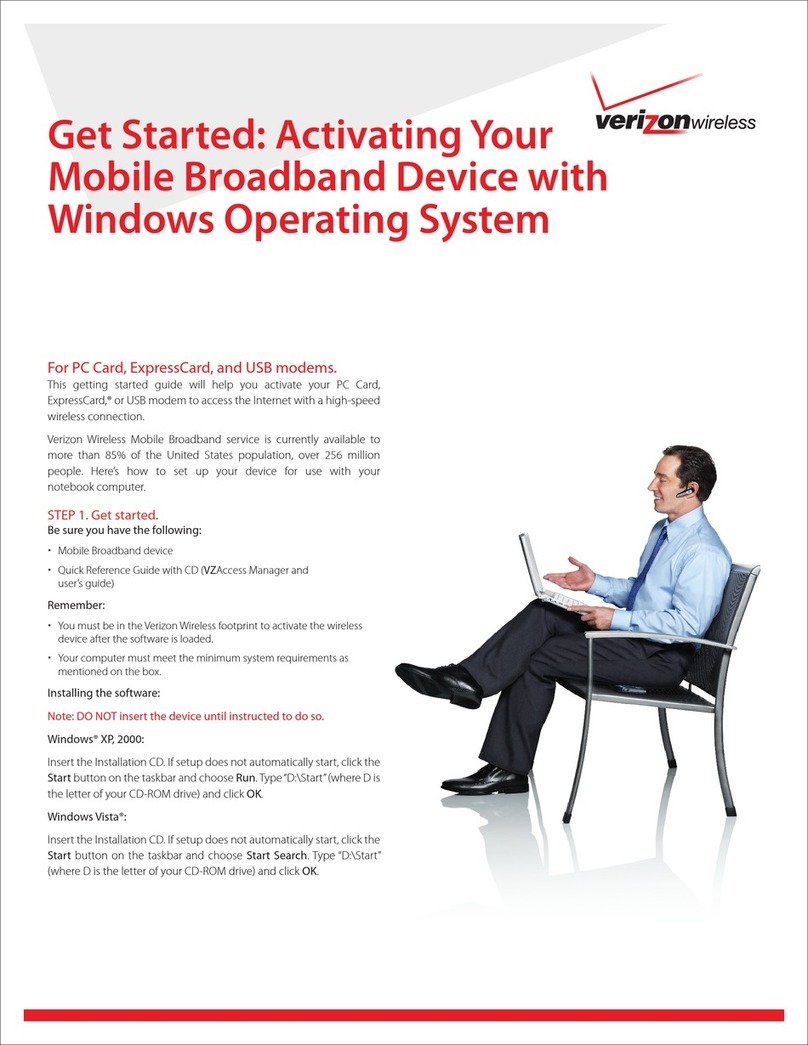 Verizon USB727 Specification sheet