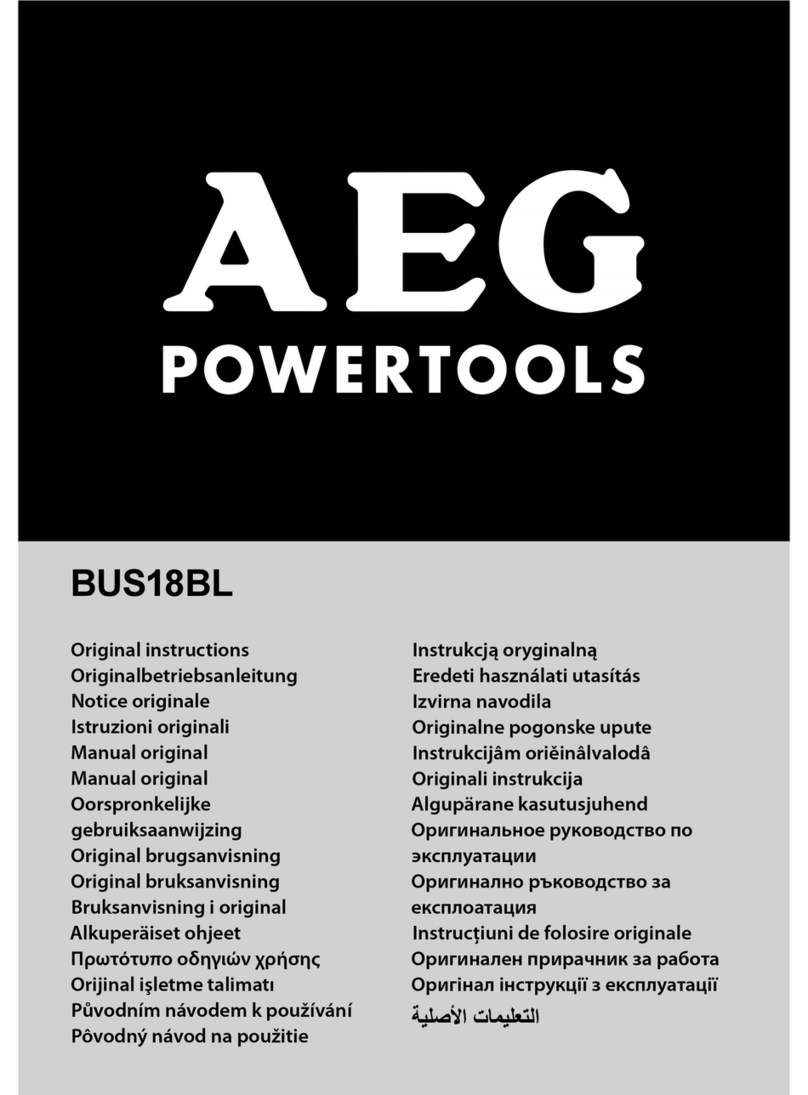 AEG Powertools BUS18BL Original instructions