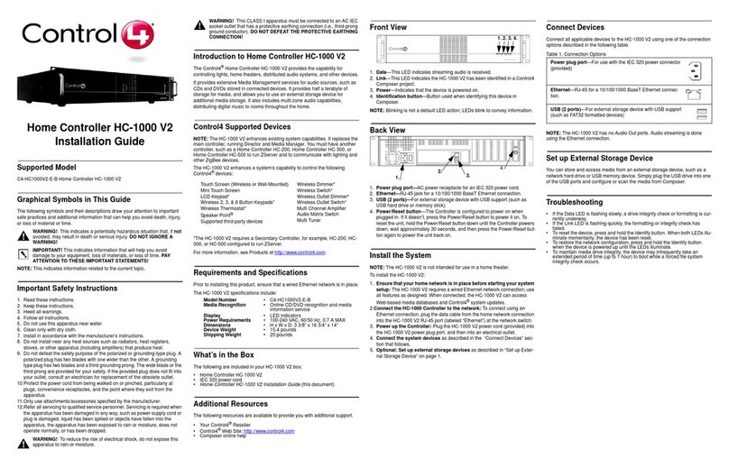 Contro l4 HC-1000 V2 installation guide