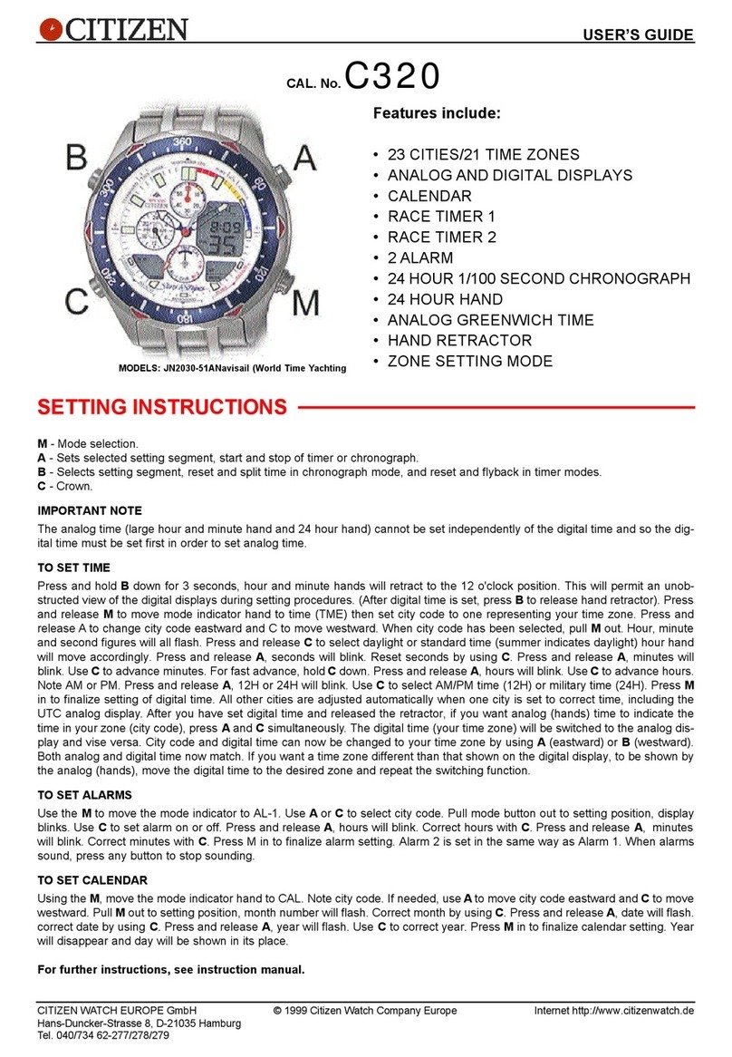 Citizen C320 user guide