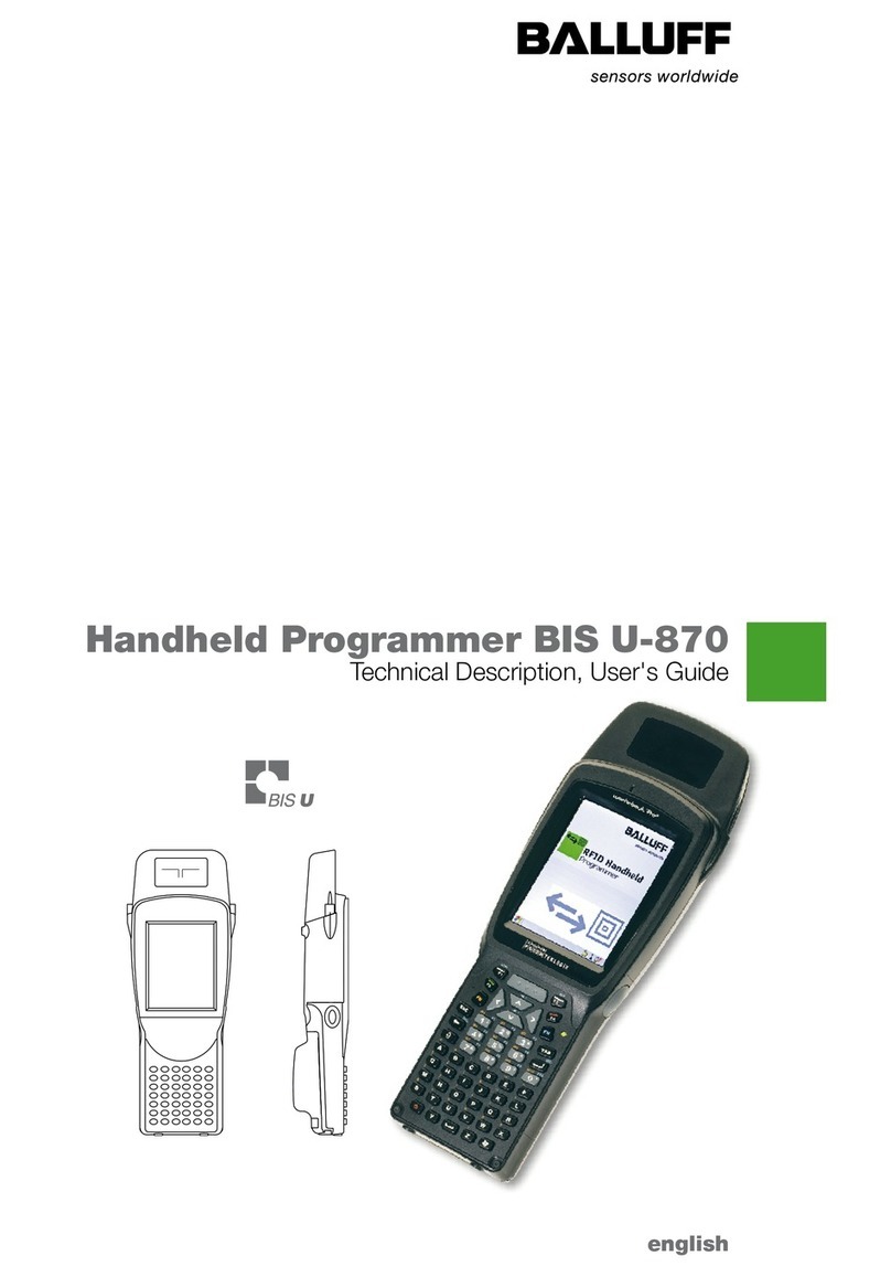 Balluff BIS U-870 Technical Description, User's Guide