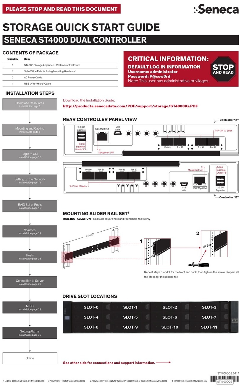 Seneca ST4000 User manual