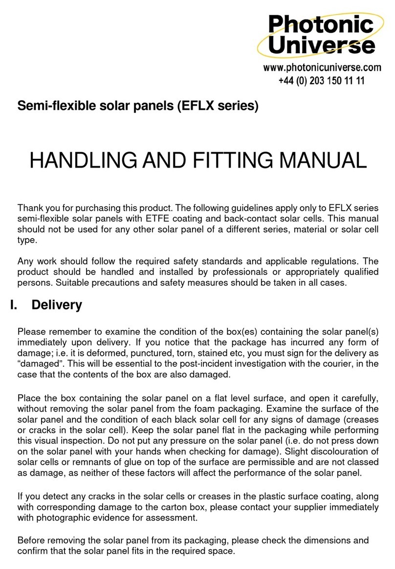 Photonic Universe EFLX series Handling and fitting manual