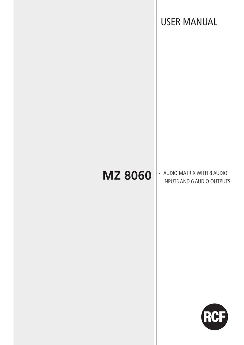 RCF MZ 8060 User manual