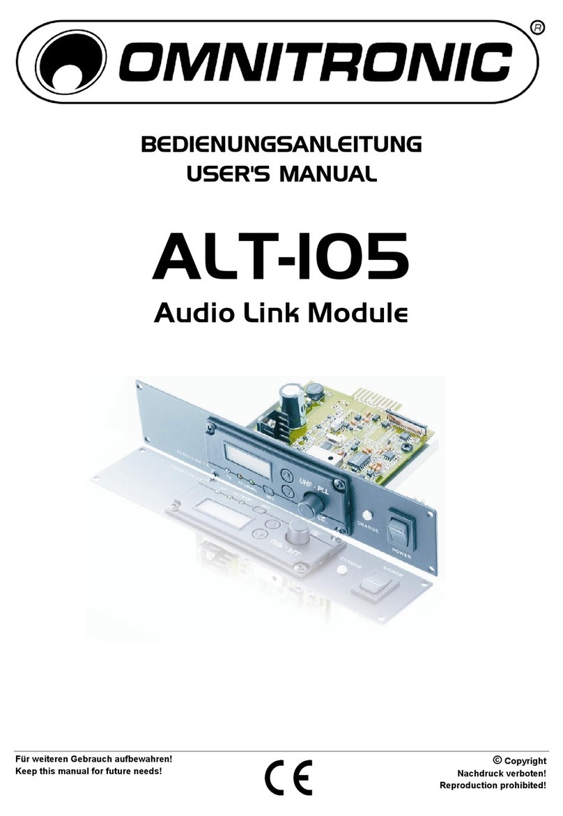 Omnitronic ALT-105 user manual