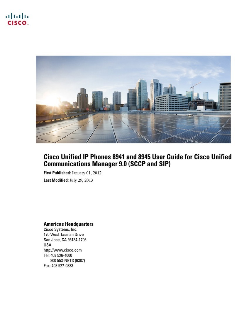 Cisco 8941 User manual Cisco 8941 User manual