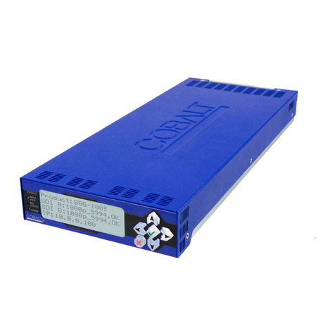 Cobalt Digital Inc BBG-1002-UDX-FS User manual