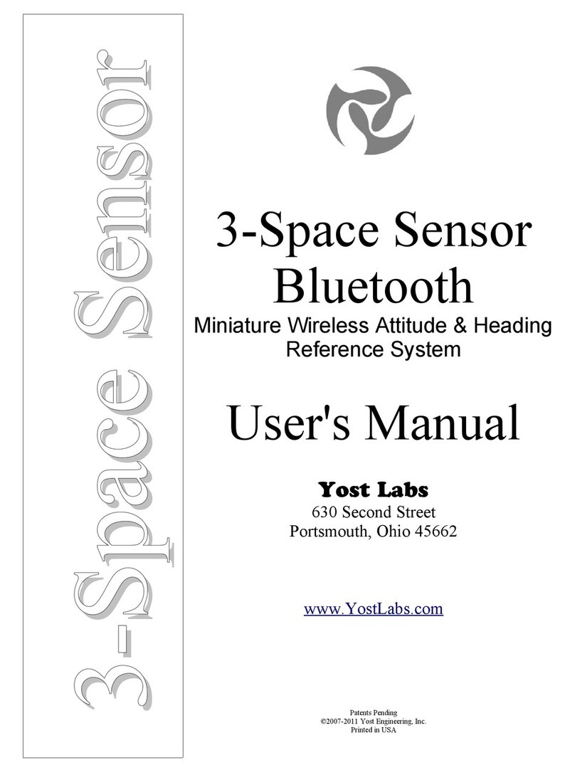 Yost Labs 3-Space Bluetooth user manual