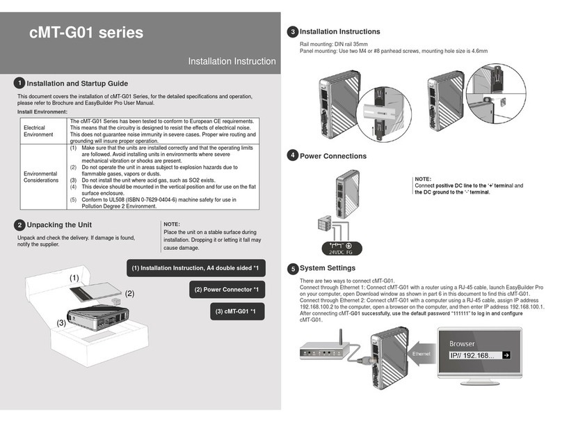 weintek cMT-G01 series Datasheet