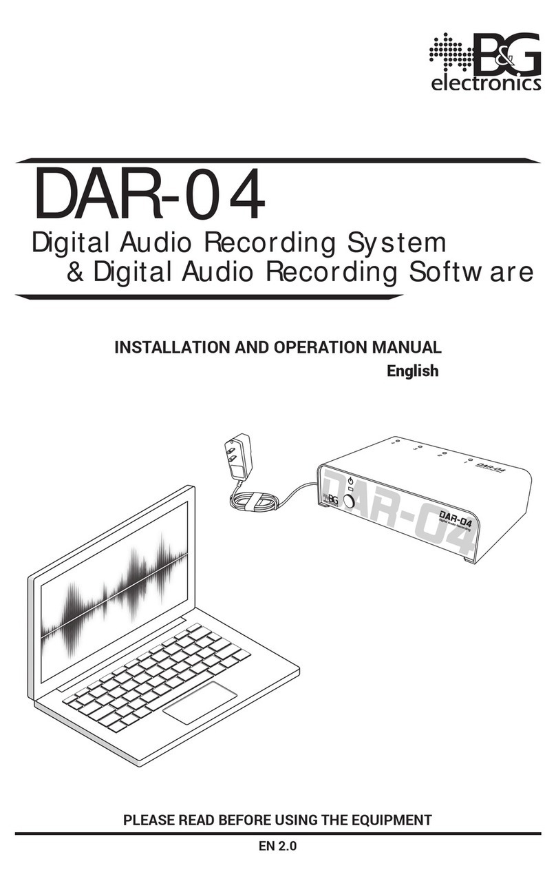 B&G DAR-04 Installation and operation manual